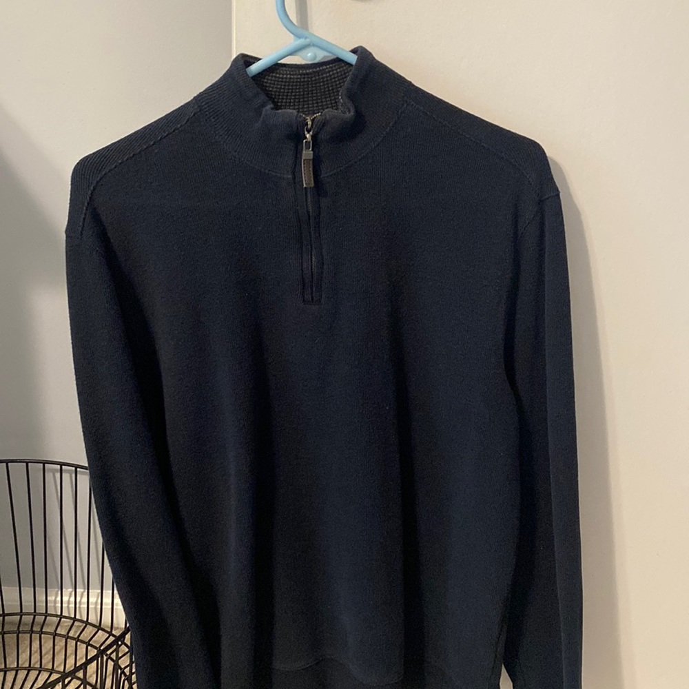 Dark blue quarter zip